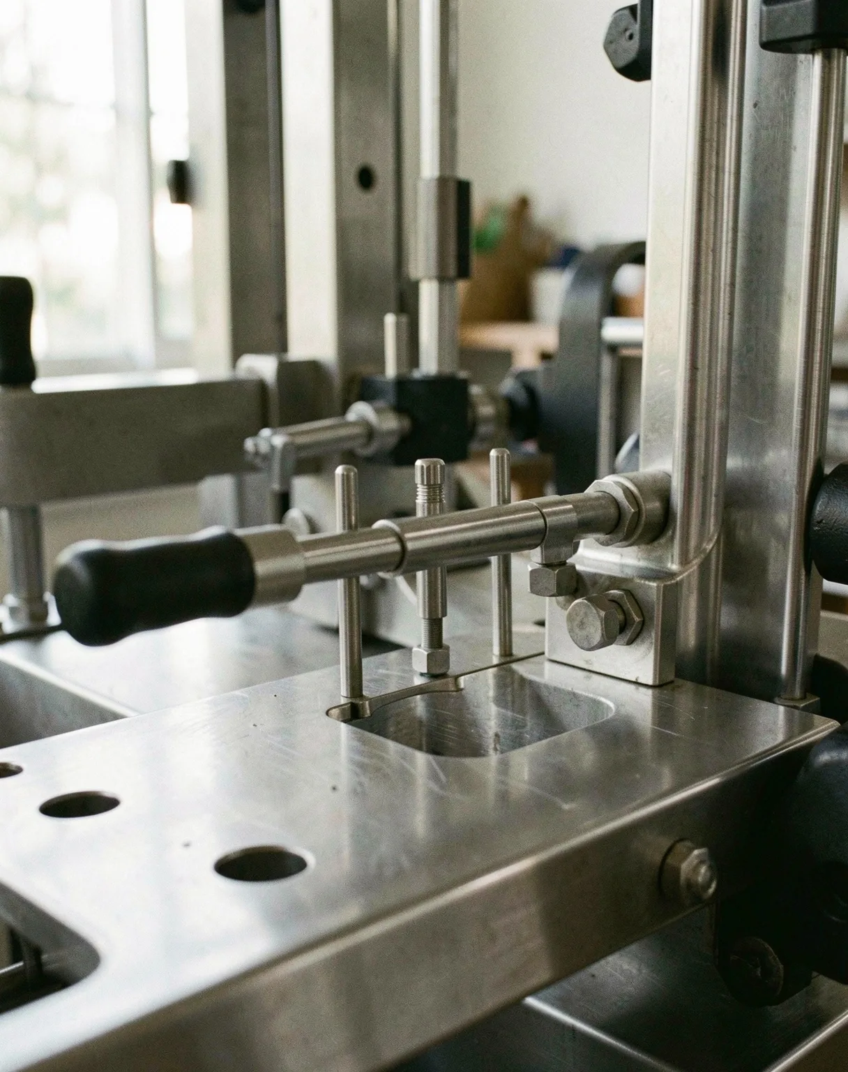 Mechanical detail of professional strength equipment